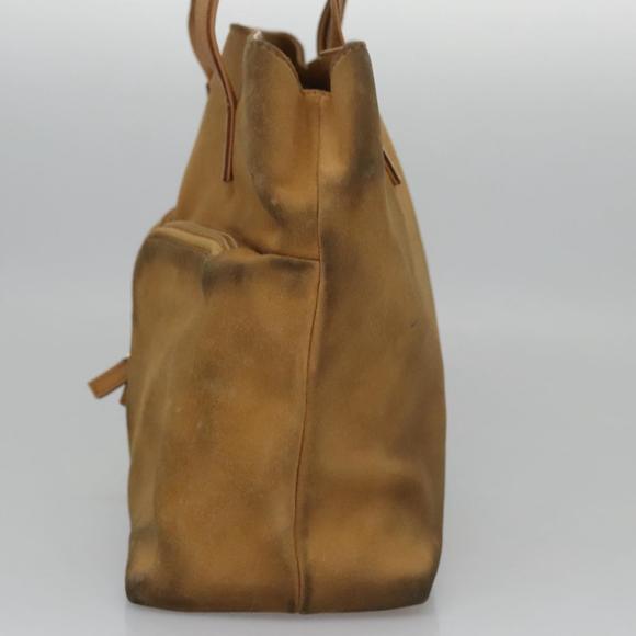 GUCCI Hand Bag Suede Beige Auth ti2755 - Picture 3 of 16